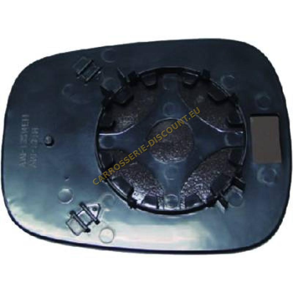 Verre de rétroviseur, rétroviseur extérieur côté conducteur + passager av. — Nissan Kubistar (2003-2009) (+1)