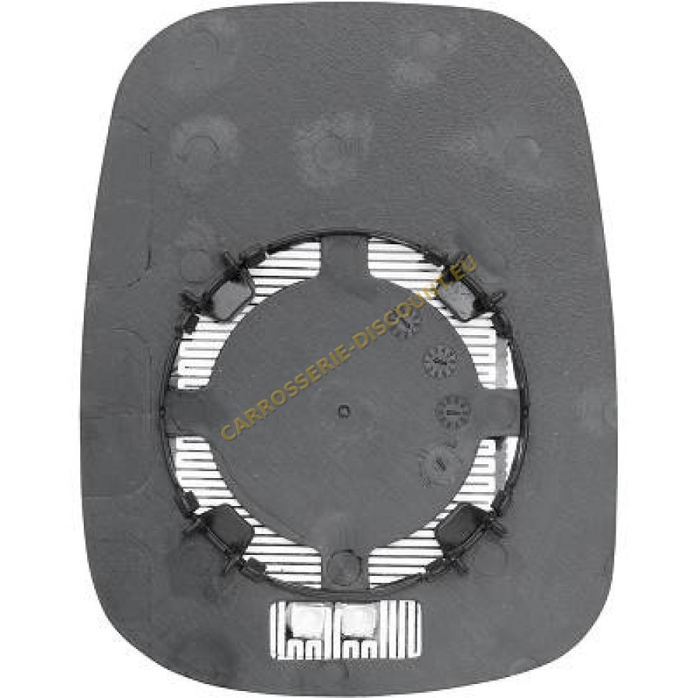 Verre de rétroviseur, rétroviseur extérieur côté conducteur + passager av. — Nissan Kubistar (2003-2009) (+2)