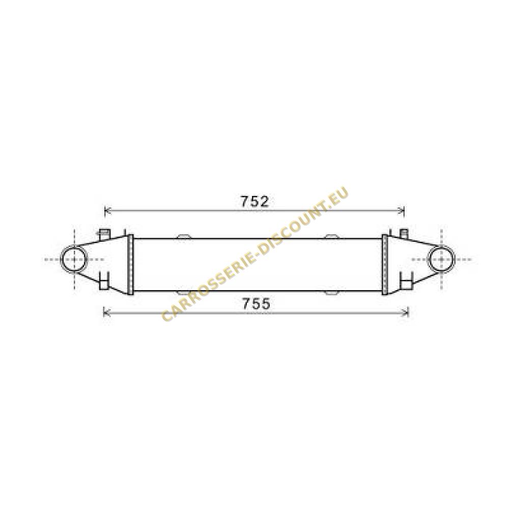 Intercooler, échangeur — Mercedes-Benz C-Classe W204 (2007-2011)