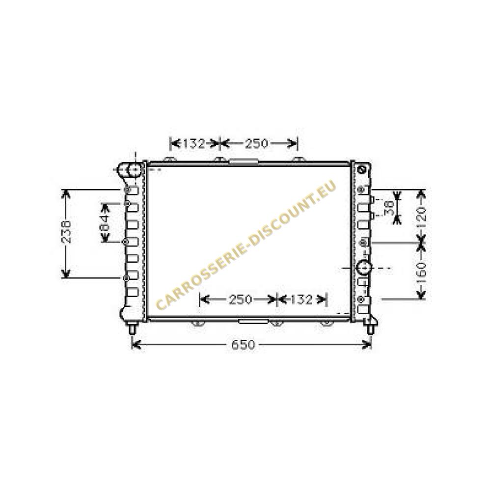 Radiateur, refroidissement du moteur — Alfa Romeo 156 (2003-2005) (+1)