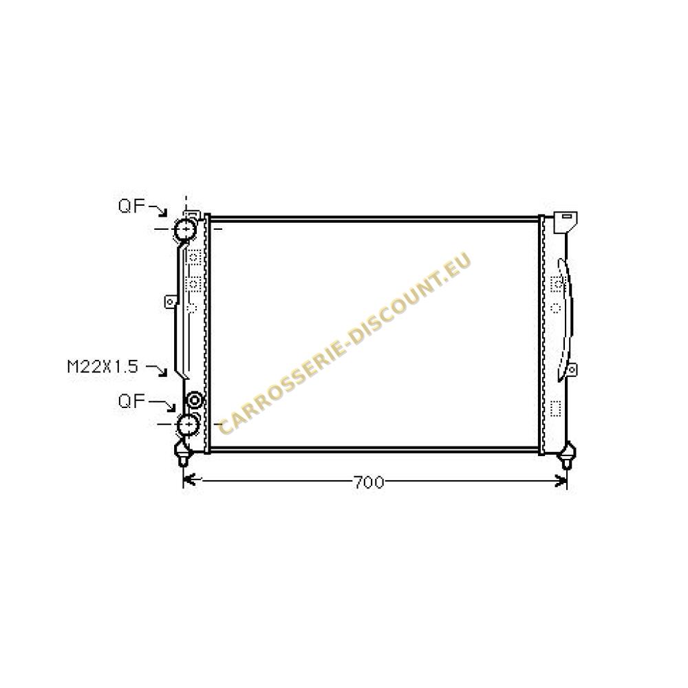 Radiateur, refroidissement du moteur — Audi A4 Berline/Avant (8D2) (1994-1998) (+3)