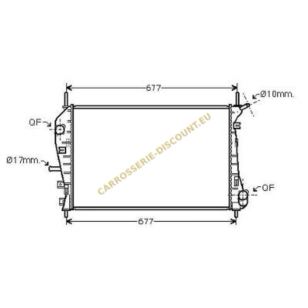 Radiateur, refroidissement du moteur — Ford Mondeo (Berline/Break) (2000-2003) (+1)