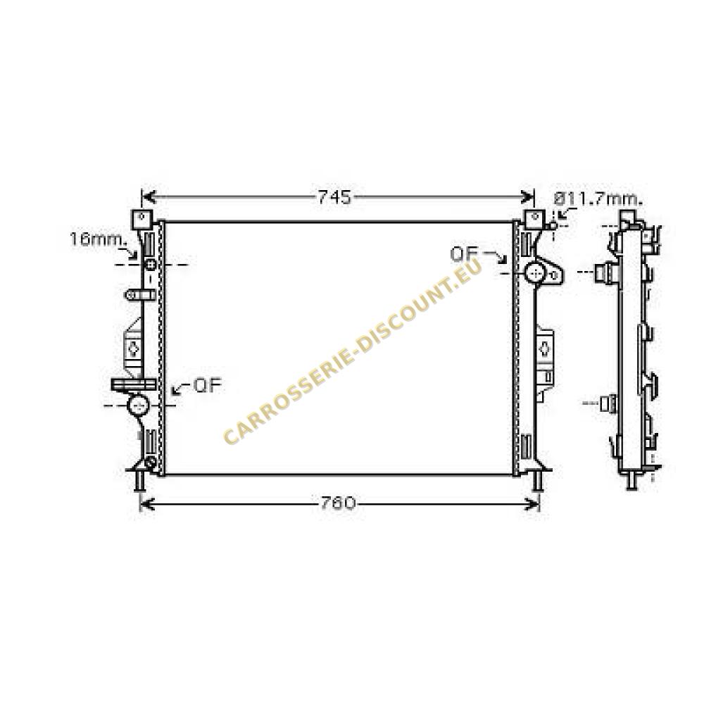 Radiateur, refroidissement du moteur — Ford Mondeo (Berline/Break) (2007-2010) (+6)