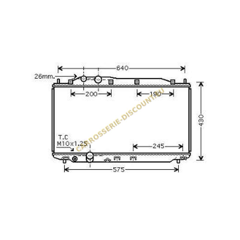 Radiateur, refroidissement du moteur — Honda Civic 3/5 Hatchback (2005-2012)