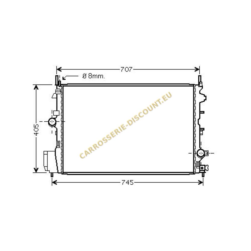 Radiateur, refroidissement du moteur — Fiat Croma (2007-…) (+6)