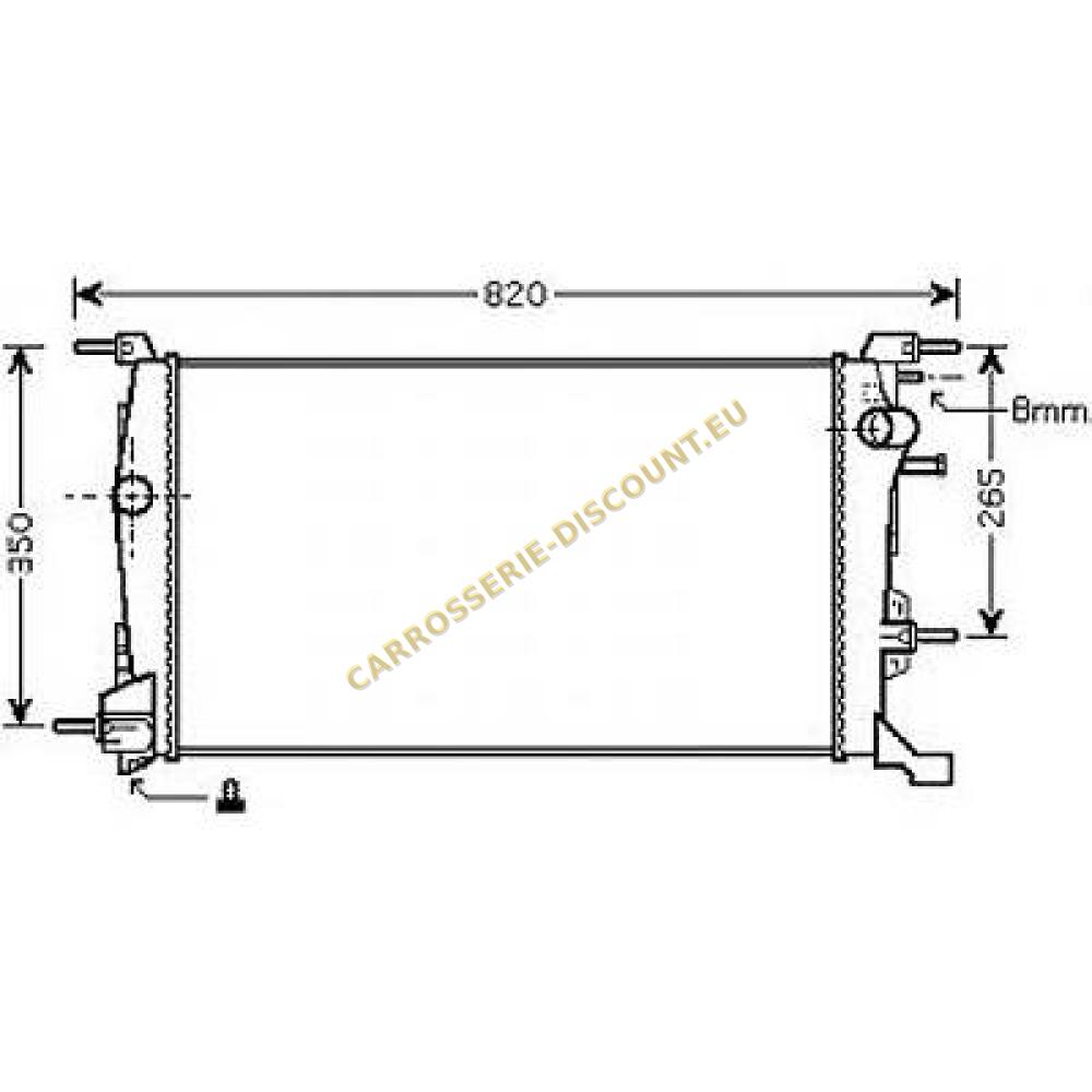 Radiateur, refroidissement du moteur — Renault Megane Coupé (2008-2016) (+3)