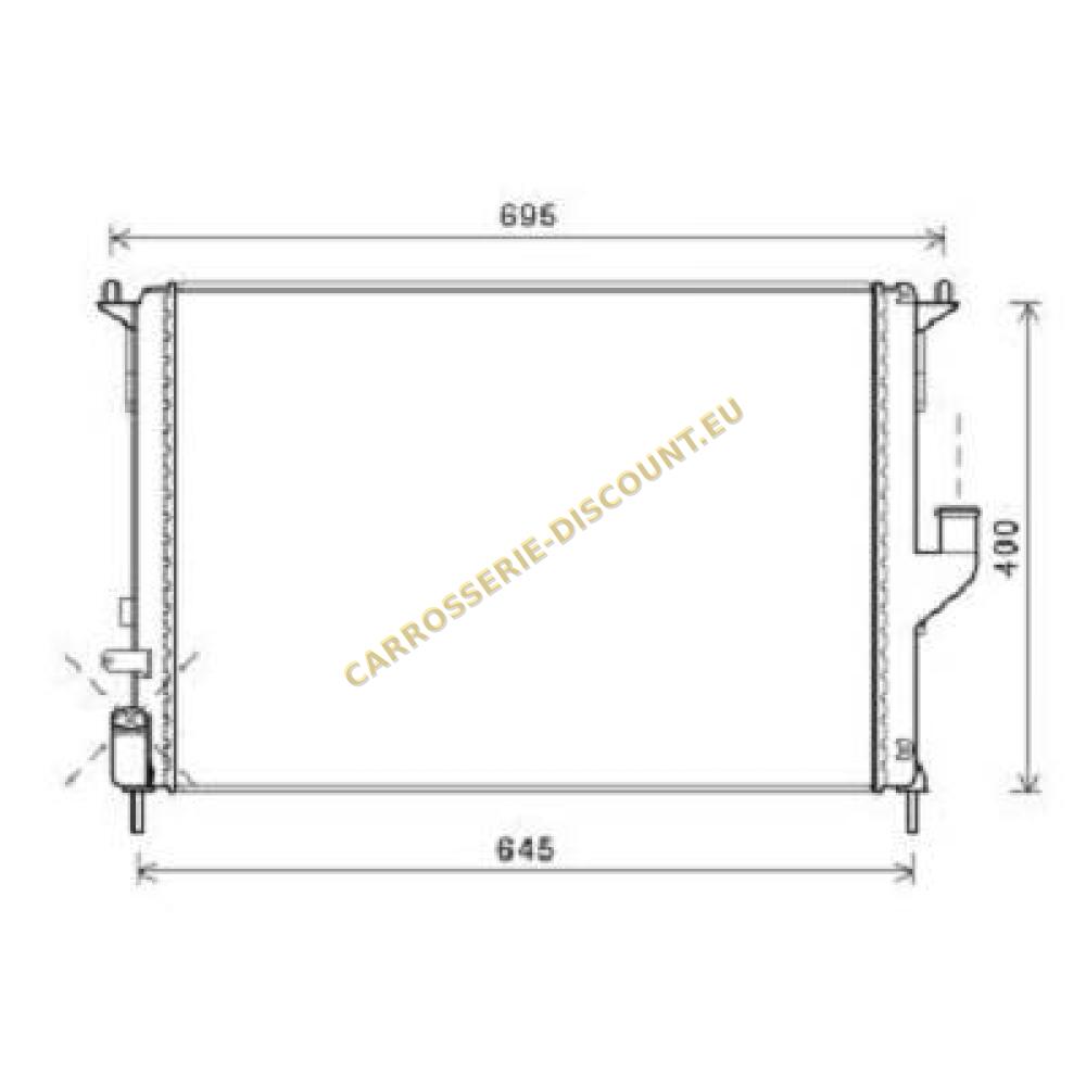 Radiateur, refroidissement du moteur — Dacia Duster (2010-2013) (+2)