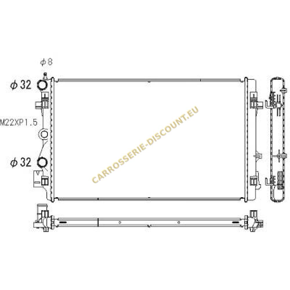 Radiateur, refroidissement du moteur — Audi A1 (2010-2015) (+11)