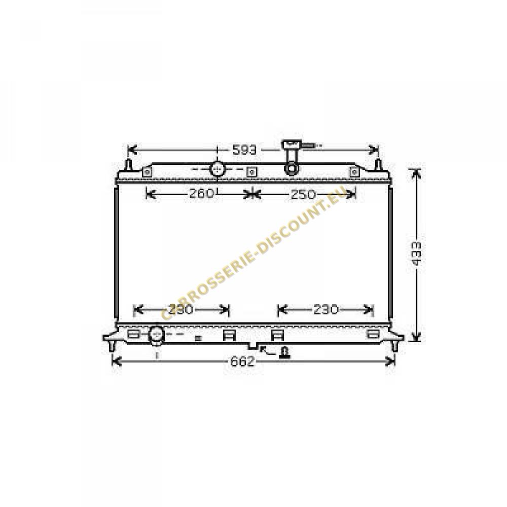 Radiateur, refroidissement du moteur — Kia Rio II 4/5 portes (2005-2011)