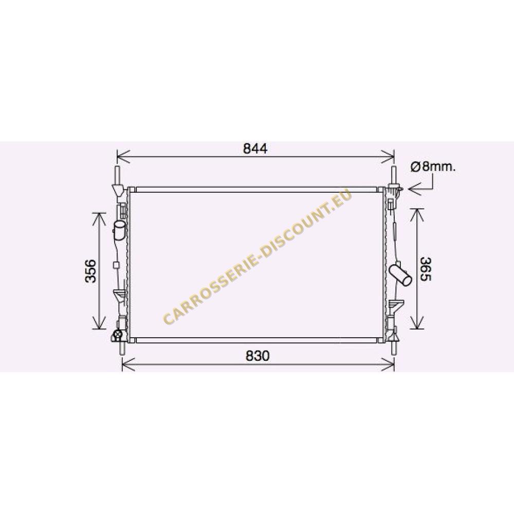 Radiateur, refroidissement du moteur — Ford Transit (2014-2019) (+1)